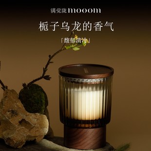 mooom满觉陇栀子乌龙香薰蜡烛生日送礼礼盒家用室内卧室持久香氛