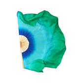 一条大河真丝扇胶州秧歌生命 河舞蹈扇子群舞