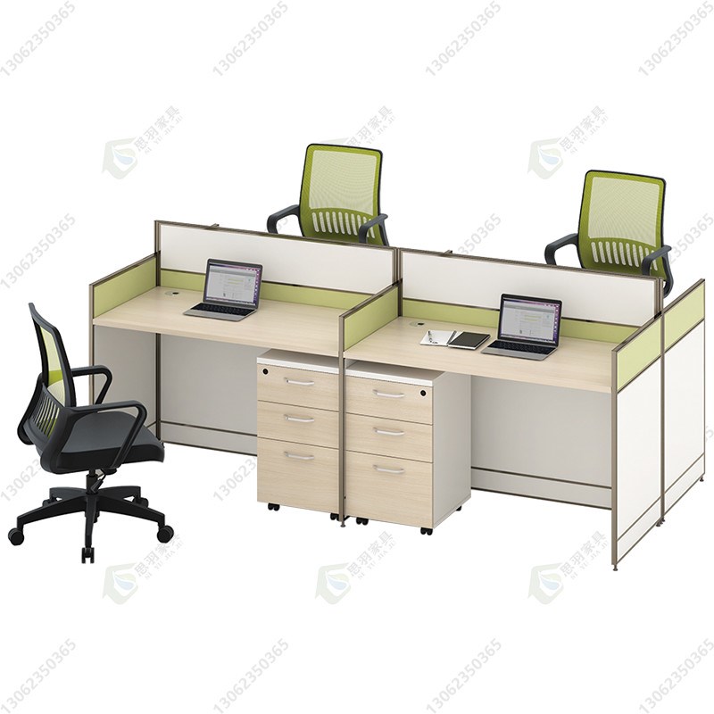 自由组合隔断桌伟豪屏风办公桌椅现代简约职员桌对坐双人位四人位