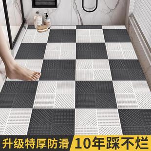 浴室防滑淋浴厨房卫生间全铺脚垫厕所家用加厚镂空隔水防滑地垫