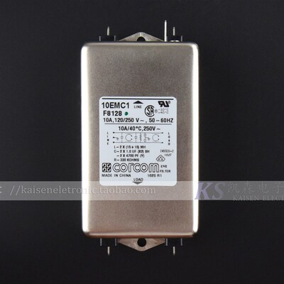 10EMC1 F8128 1-6609037-3 Corcom 10A 抗干扰跑步机UL VDE滤波器