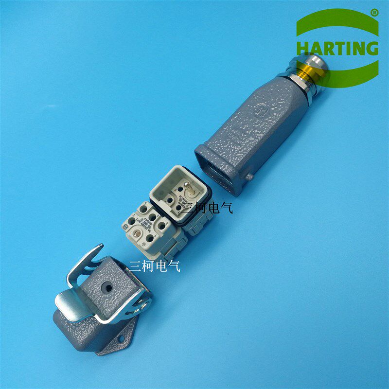 HARTING浩亭 HAN 05/0-M F 5芯5针16A冷压ILME意尔玛重载连接器
