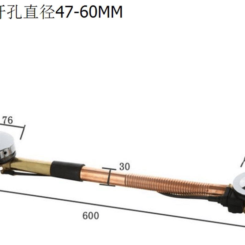 埃飞灵全铜浴缸下水器旋转浴缸落水去水器纯铜浴缸配件紫铜波纹管