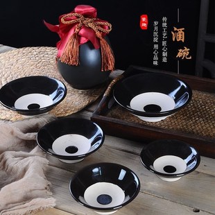 课本剧武松打虎三碗不过岗复古酒碗酒壶套装水浒传道具陶瓷碗土碗