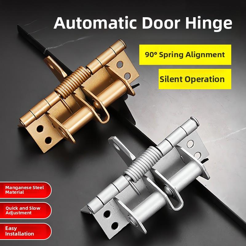 金属闭门器自动关闭弹簧铰炼L 4英寸铰炼反弹隐形铰炼90度直角定