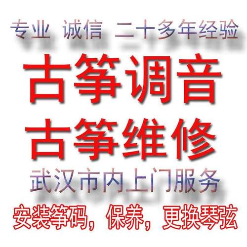 古筝调音调律维修专业调音师上门服务安装换弦筝码古筝维修换弦
