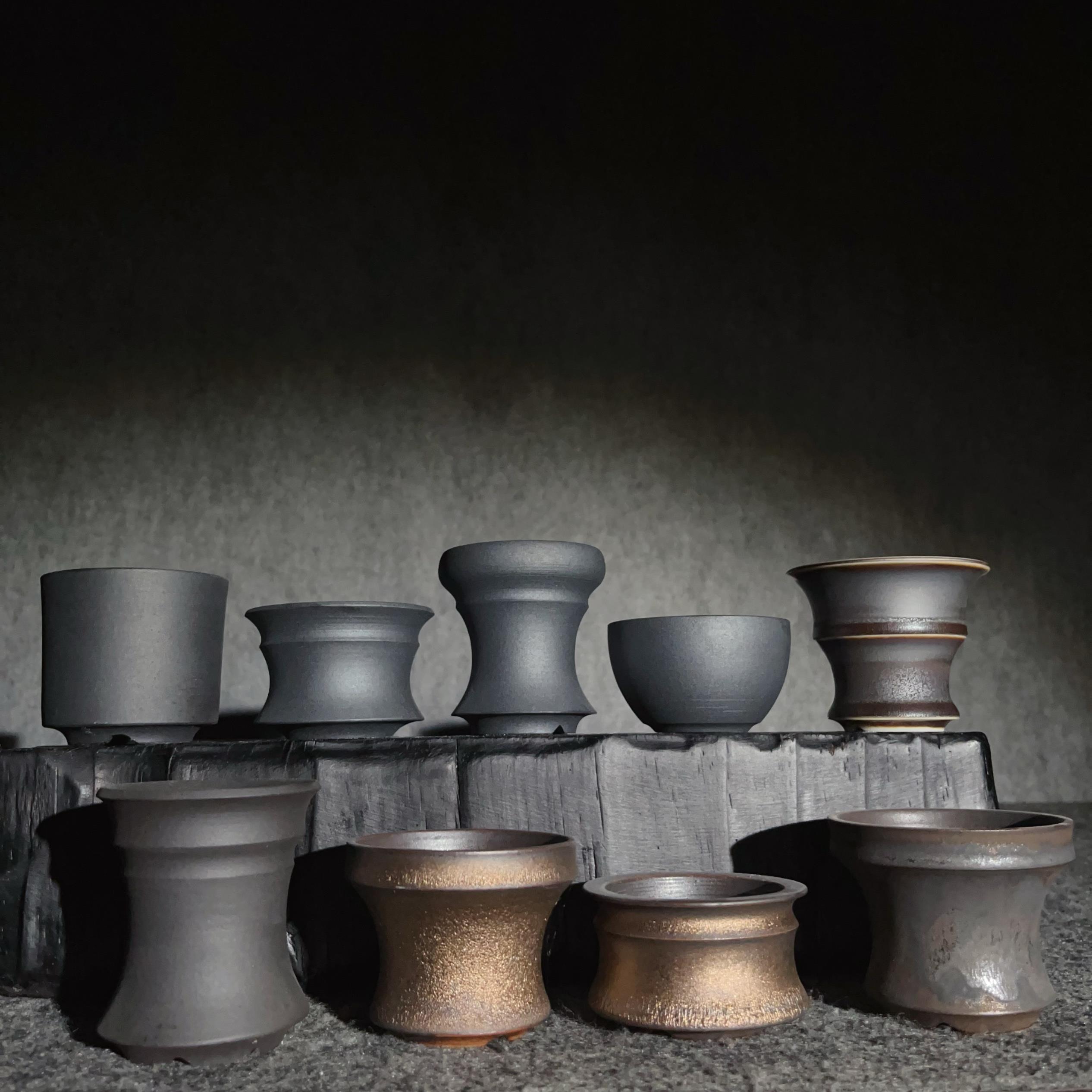 块根植物盆迷你款拇指盆素里龙舌兰小苗兜布纹球陶瓷龟甲龙仙人球