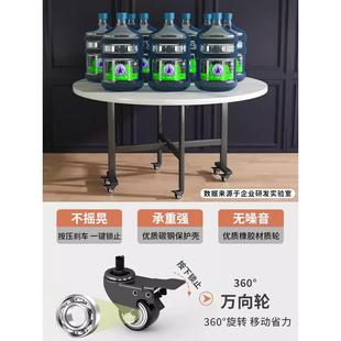 2171折叠租房家用吃饭桌子小户型餐桌简易酒桌店可出移动大圆桌组