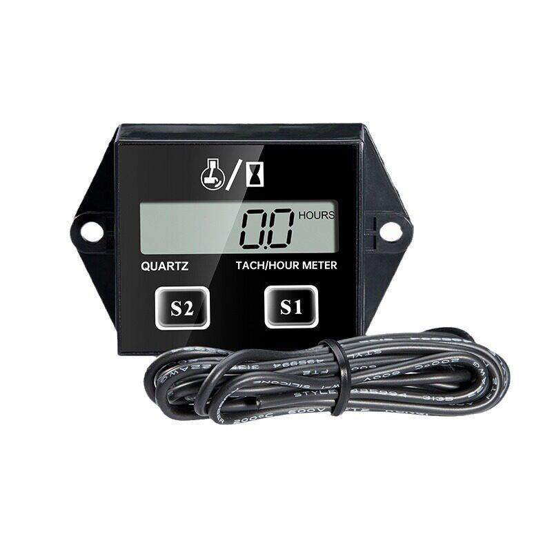 越野机车转速表计时器数显两行程四行程防水感应式引擎转速表