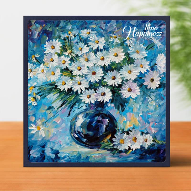 溪花集大容量复古5寸6寸7寸粘贴式覆膜手工DIY相册本家庭照片影集