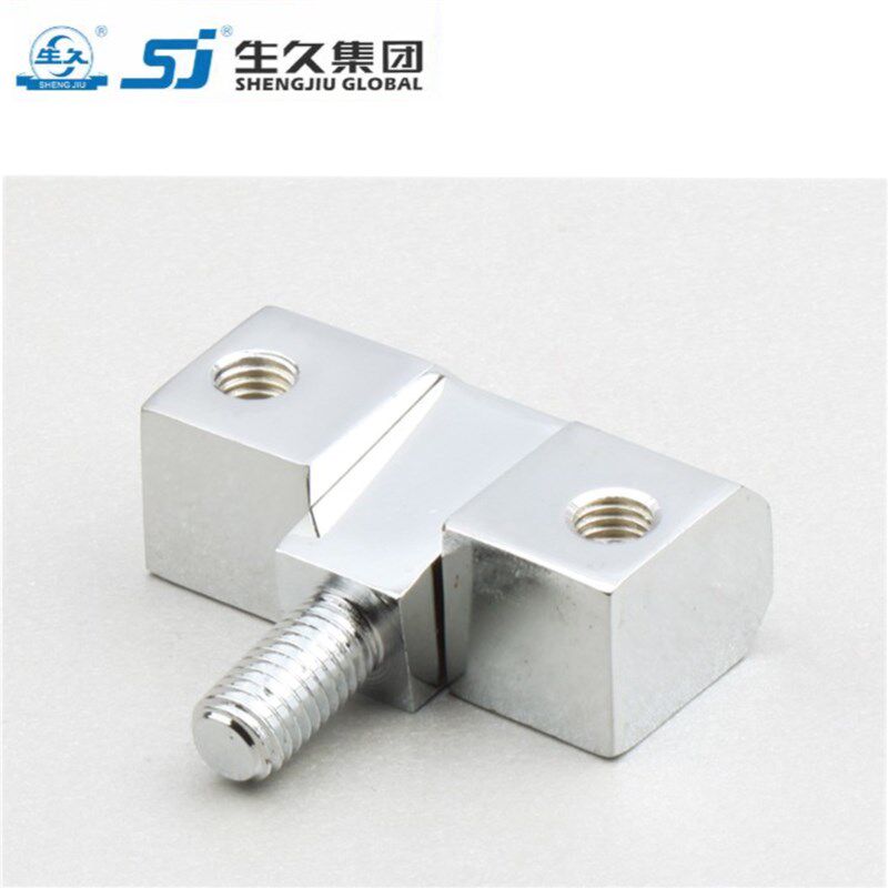 生久柜锁CL206-1镀亮光铬 镀铬 黑色铰链 锌合金合页配电箱柜铰链