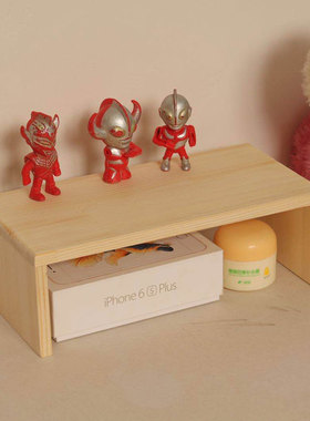 实木桌面支架电脑显示器增高架子托架支撑加高垫高电视底座收纳架