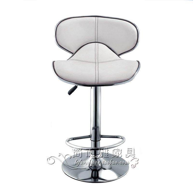 休闲接待高脚椅简约时尚仿皮吧椅小靠背酒吧椅舒适升降椅蝴蝶吧椅