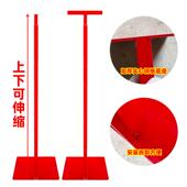 红色铁艺单杆网红路引指示牌架子婚庆道具背景气球架落地升降杆子