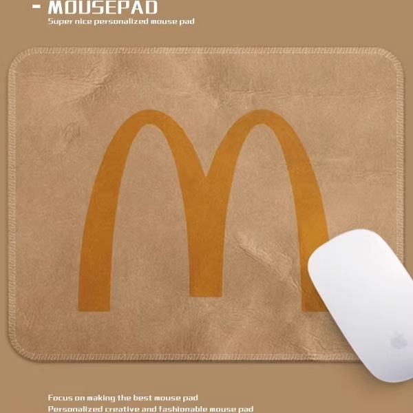 麦门M记鼠标垫个性创意通用办公桌垫麦门小平面高颜值鼠标游戏垫
