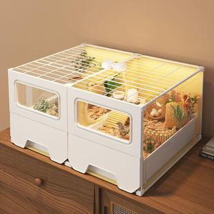 饲养箱特价 芦丁鸡笼子抽屉式 清仓小别墅家用大号造景箱养殖保温箱