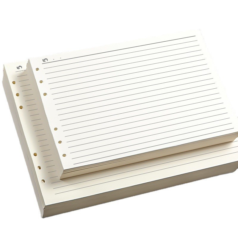 a4横翻活页纸思j维导图活页本替芯b5六孔活页夹内芯笔记本子打孔