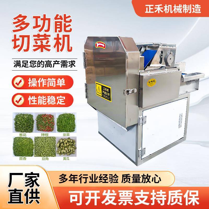 商用切菜机食堂厨房饺子馅葱花蔬菜全自动不锈钢多功能电动切片机