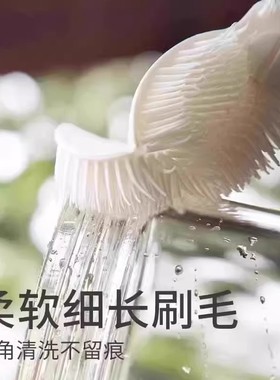 可拆卸90°折弯柔软细长刷毛长柄多功能洗杯刷清洗缝隙刷清洁专用