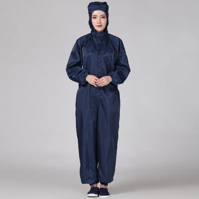 厂促防静电连帽连体服无尘车间静电衣工作洁净化服防尘服三连体品