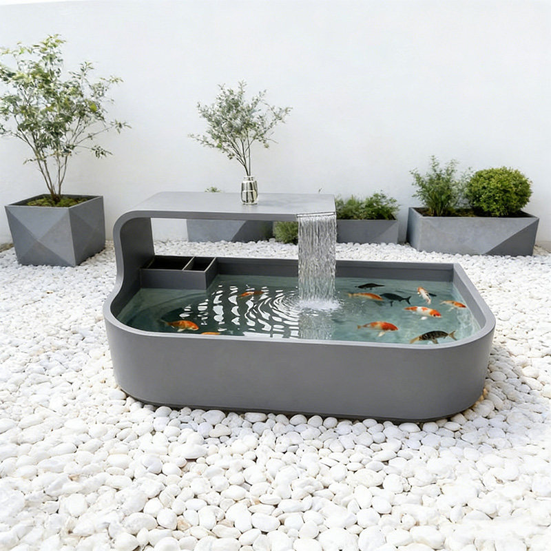 不锈钢鱼缸成品定制流水摆件室内外庭院阳台客厅造景装饰循环水景,家居饰品,流水摆件,淘宝优惠券,粉丝福利购,淘宝优惠卷