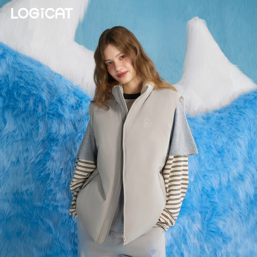 LOGICAT羽绒马甲轻薄款外穿内搭宽松显瘦叠穿休闲百搭马甲外套