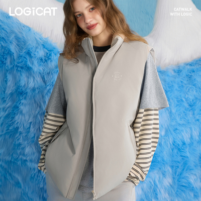 LOGICAT羽绒马甲轻薄款外穿内搭宽松显瘦叠穿休闲百搭马甲外套