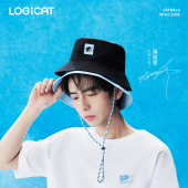 蒲熠星明星同款 LOGICAT渔夫帽百搭遮阳防晒紫外线太阳帽