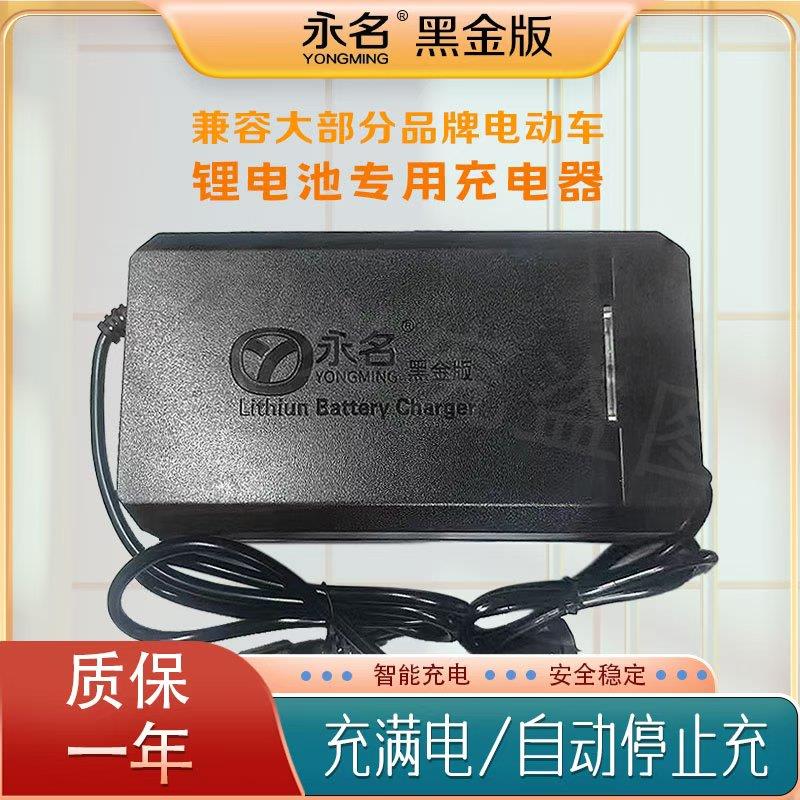 永名锂电池充电器48v60v72v大功率锂电池专用充电器充满自停