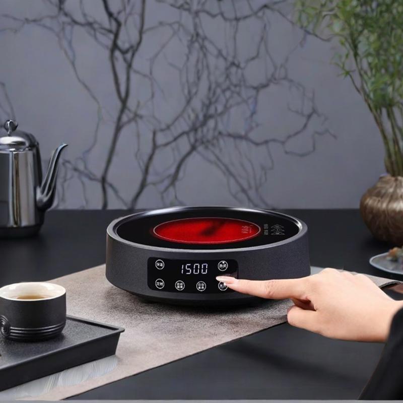 黑晶炉煮茶1500W围炉煮茶玻璃壶专用泡茶壶套装保温定时煮茶炉