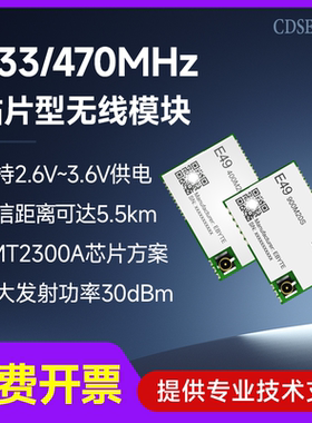 433/470M无线模块低功耗射频收发CMT2300A替CC1101/Si4432/Si4438