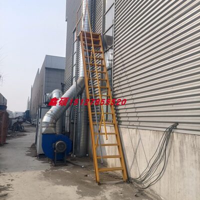工地基坑基坑爬带梯建筑钢梯扶手梯基坑钢扶手斜安全爬梯施工梯梯