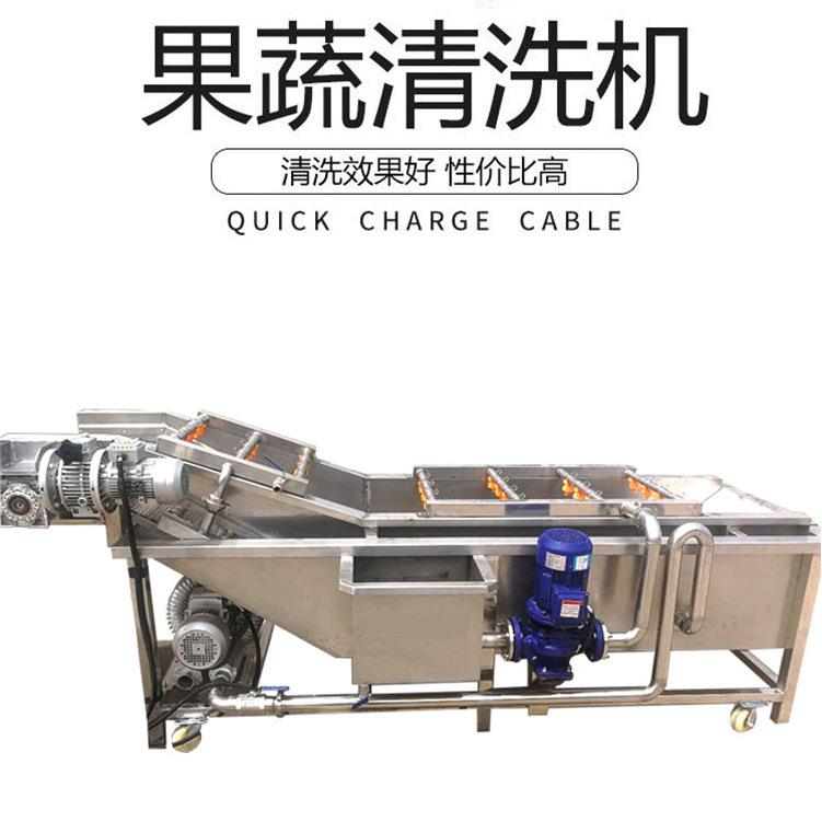 果蔬气泡清洗机 不锈钢叶类蔬菜清洗设备 山野菜菠菜萝卜清洗粉干