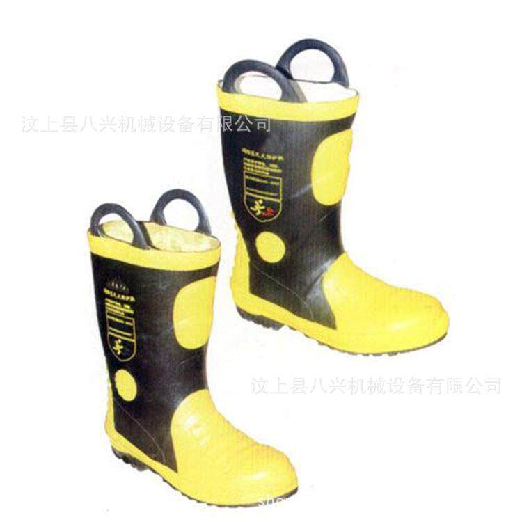 02款消防靴消防员抢险救援靴灭火防护靴消防胶靴带钢板钢包头