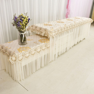 包邮 茶几桌布客厅茶几套罩家用长方形布艺蕾丝餐桌垫电视柜防尘罩