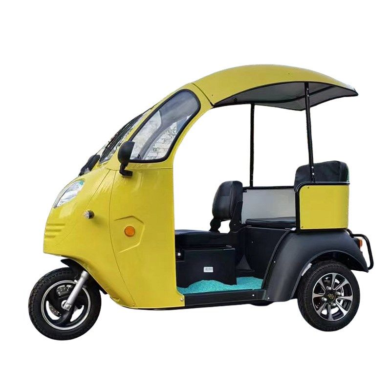 保国车业凯一路半封闭电动车敞篷车电动三轮车 休闲代步挡雨