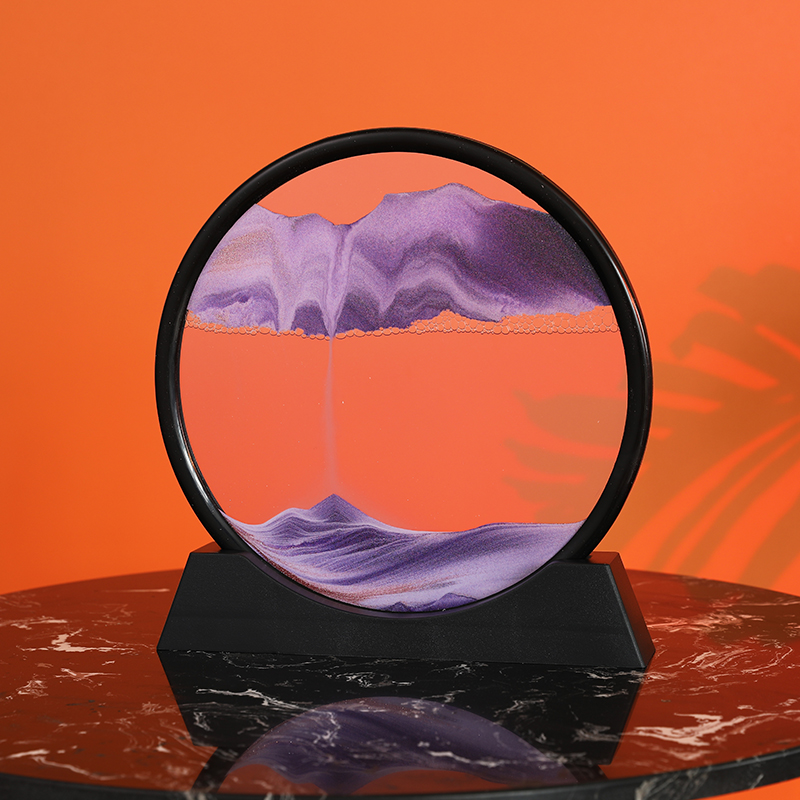 创意沙漏摆件轻奢流沙解压画电视酒柜客厅装饰品办公桌面乔迁礼品