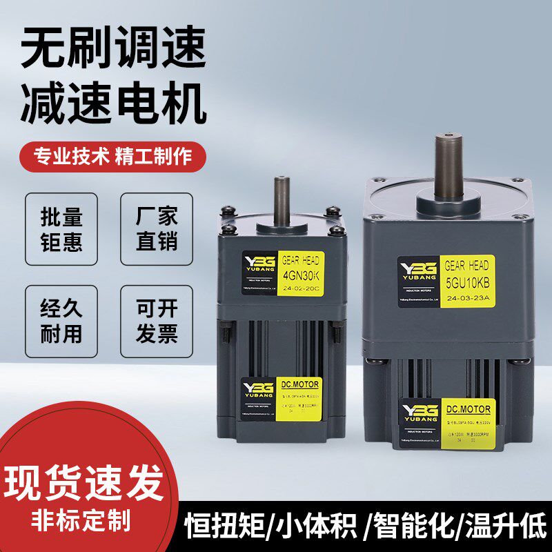 交流无刷减速电机小型微型直流调速高压220V单相可变速马达控制器