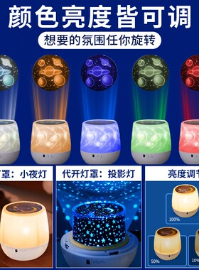 音乐盒八音盒旋转投影小夜灯女童女孩子水晶球生日礼物女生小公主