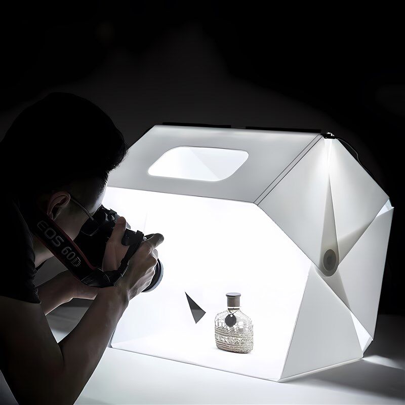 小型摄影棚LED补光灯箱简易迷你产品照相机手机微距电商拍照拍摄
