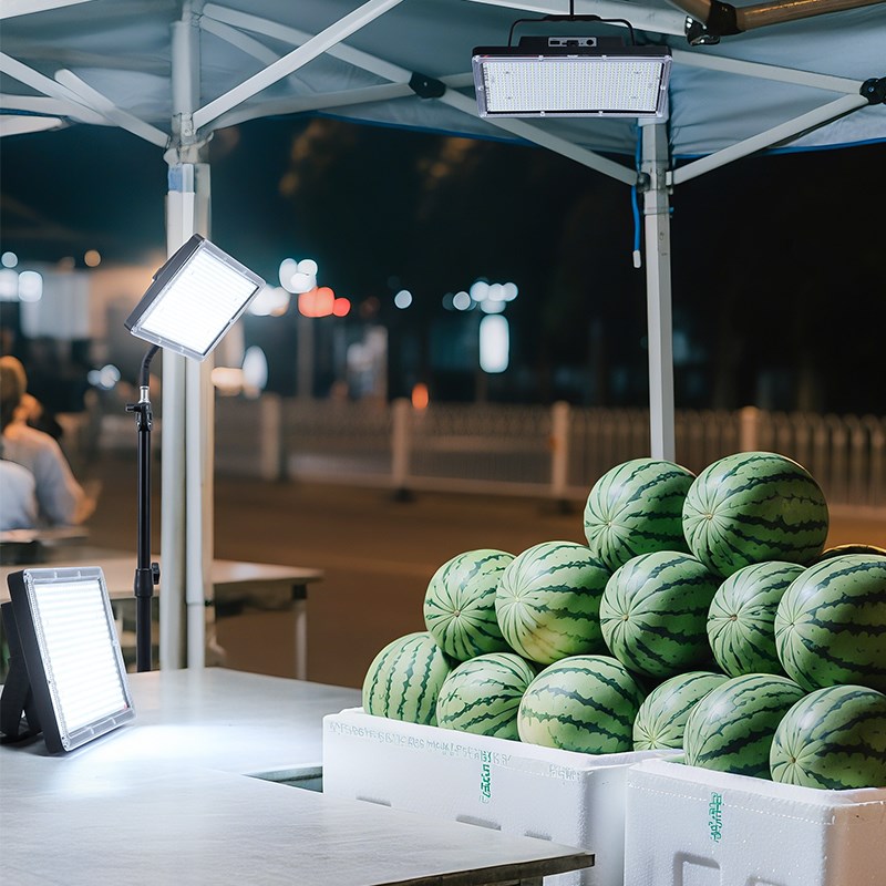 夜市摆摊专用LED灯超亮充电可移动夜市地摊照明灯电瓶电动车强光