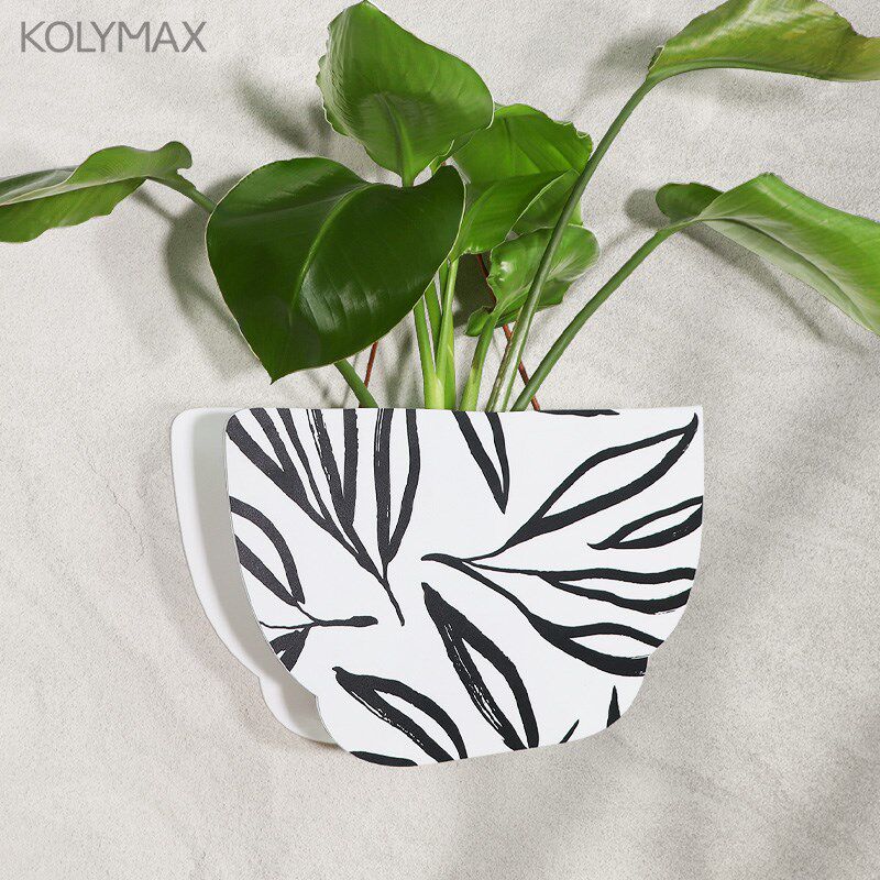 壁挂水培创意绿萝绿植花盆现代器皿贴墙花瓶装饰餐厅客厅背景花樽