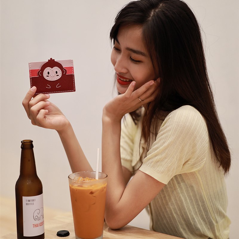 diy手工真皮小卡包女生超薄小钱包迷你卡夹学生卡套材料包自制作