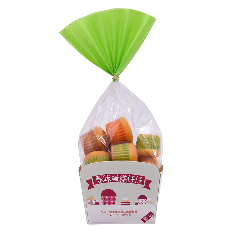 原味蛋糕仔仔包装盒迷你蛋糕仔包装袋食品打包袋纸托100套包邮