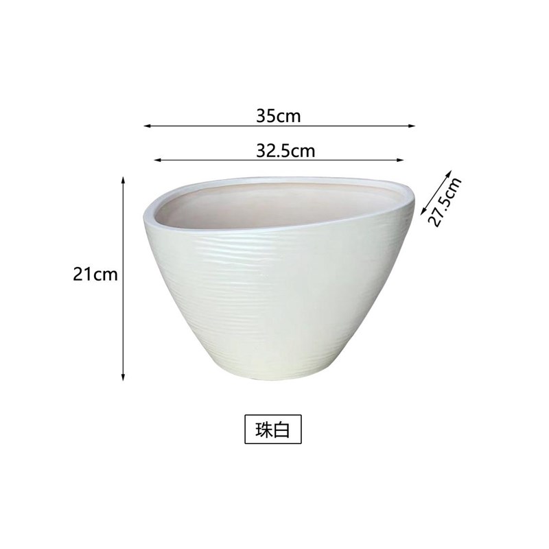 外贸花盆高级北欧极简风桌面家居陶瓷蝴蝶兰高档轻奢高级感花器