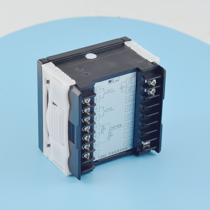 双路温度控制器T2N99 可控制2KW温控器 美控温控仪探头组 电子式