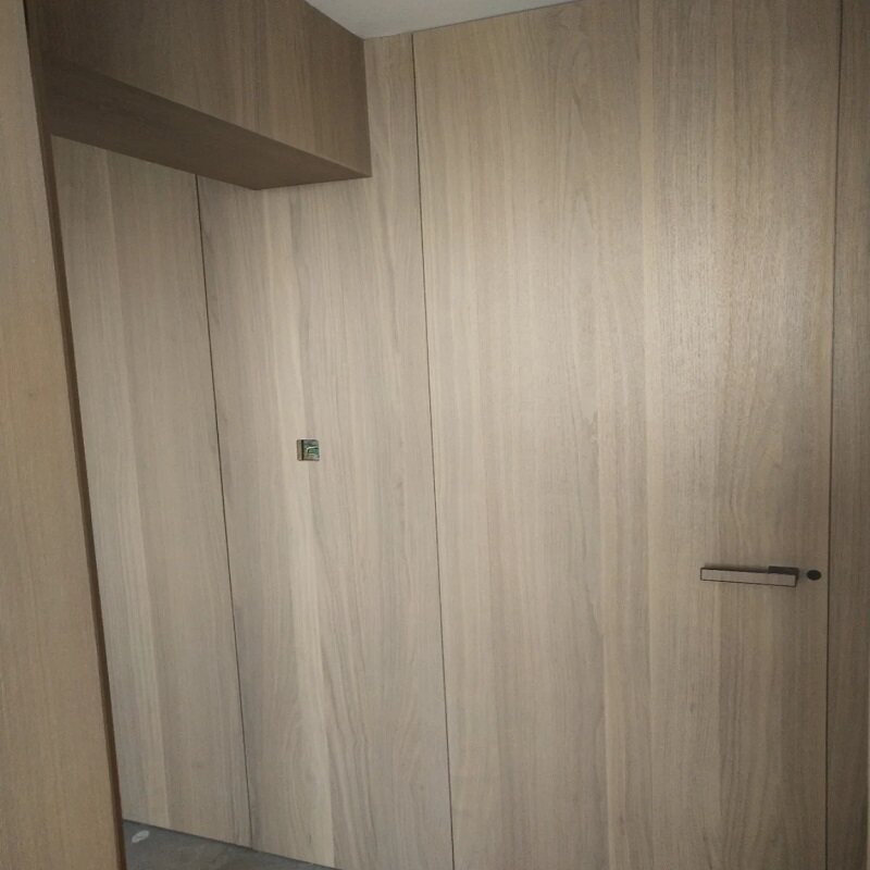 免漆木饰面板天然黑胡桃钢刷KD科定板沙发背景墙实木皮饰面涂装板