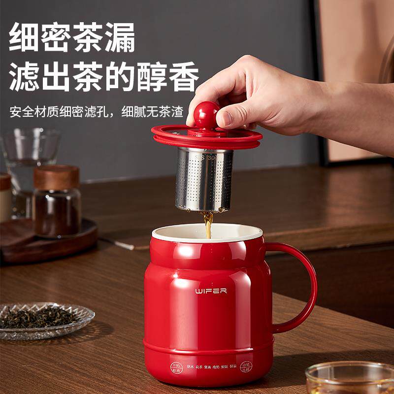英国家用电炖杯煮饭煲汤小型电热杯电煮锅煮奶锅迷你多功能烧水杯
