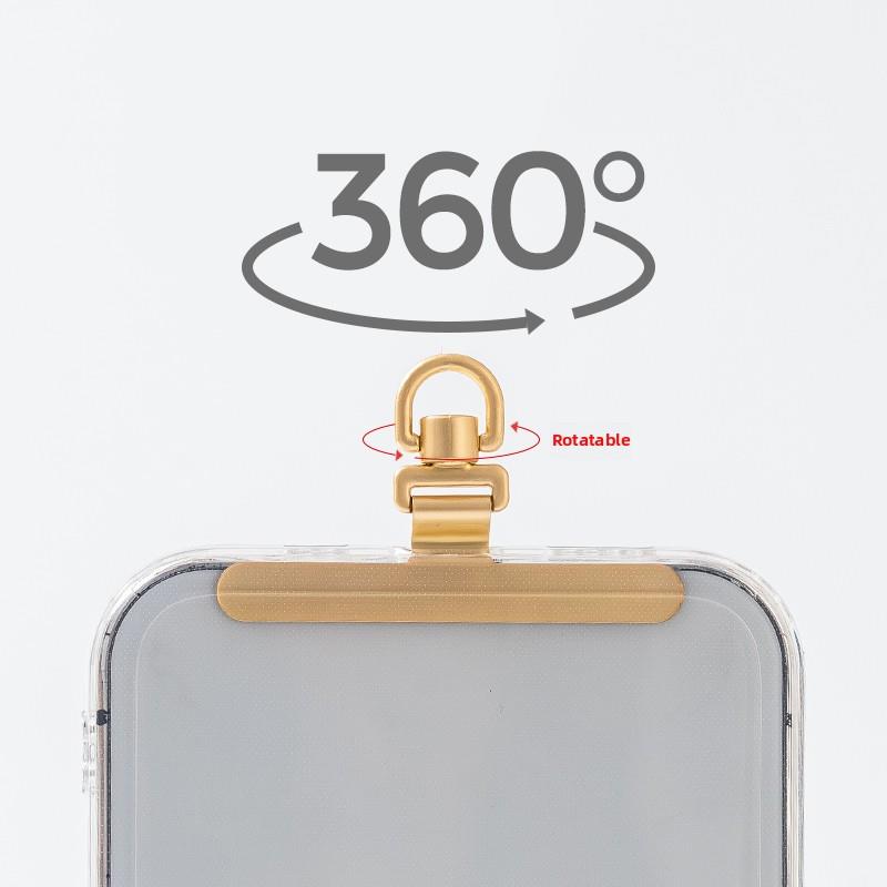 不锈钢超薄0.2mm手机挂绳垫片夹金属固定件手机连接件可旋转