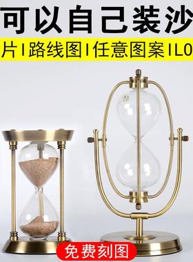 可以自己装沙的自制装沙漏瓶计时器 创意沙子样品玻璃容器diy定制